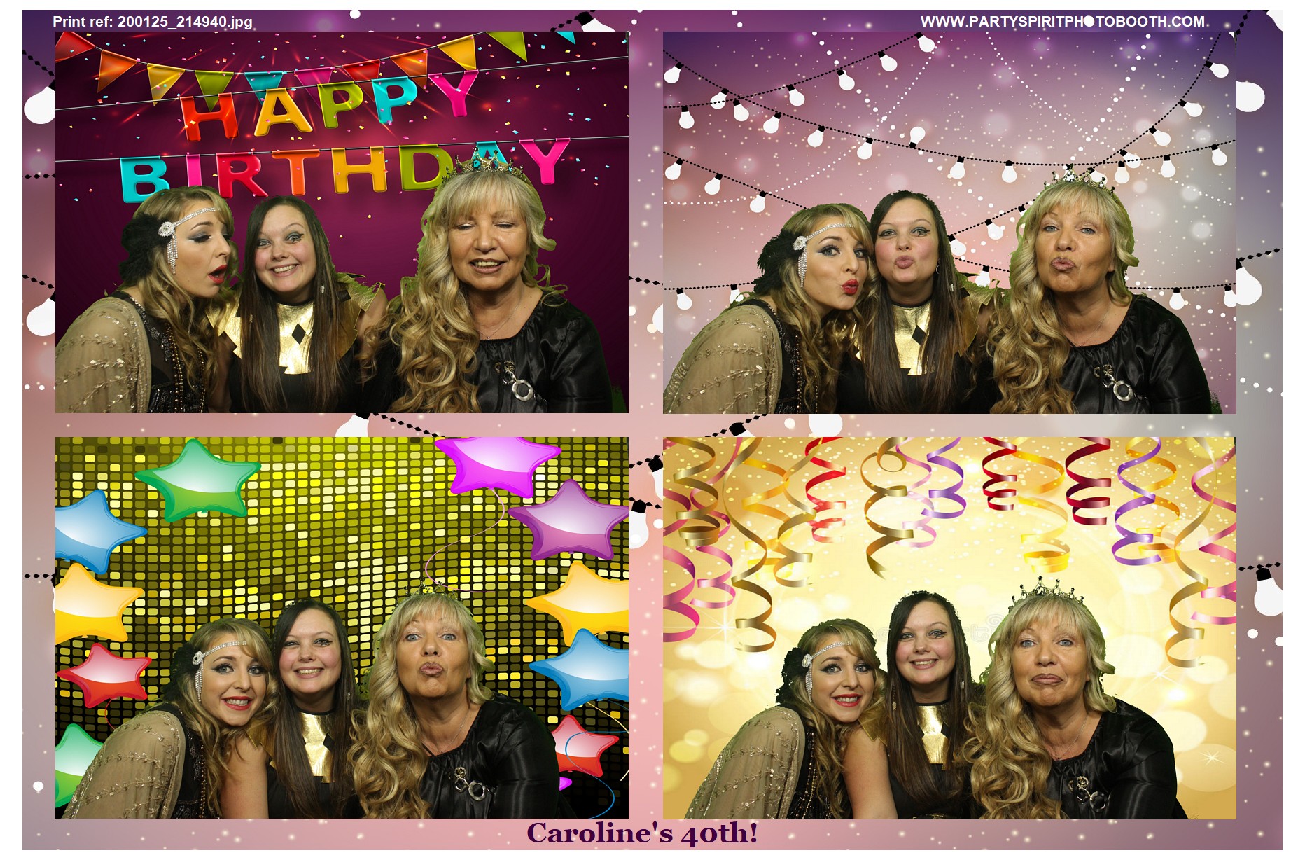 Caroline’s 40th | View more photos from the event at gallery.partyspiritphotobooth.com/u/PartySpiritPhotoBooth/Caroline’s-40th